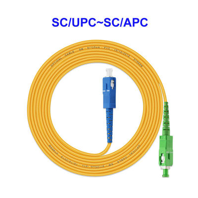 SC UPC SC APC Fiber Jumper Cable Single Core OM1/2 Gigabit